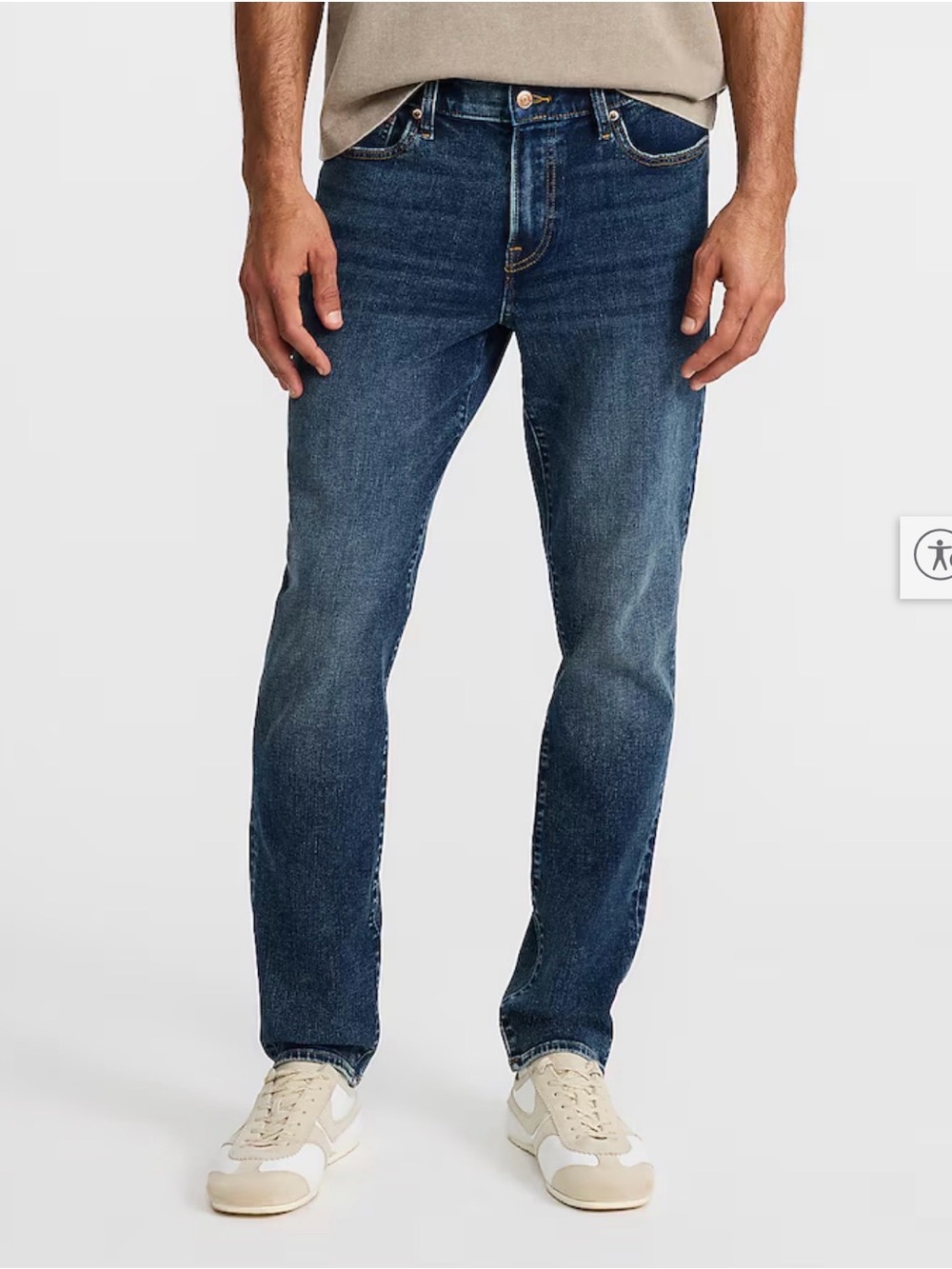 Express Men’s Slim Jeans - Medium Blue Wash